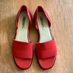 Red Flat Sandals